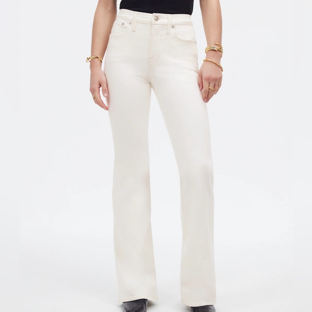 Madewell The Flea Market Flare in Tile White (NWT) - size 25